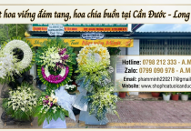 Đặt hoa chia buồn tại Cần Đước - Long An